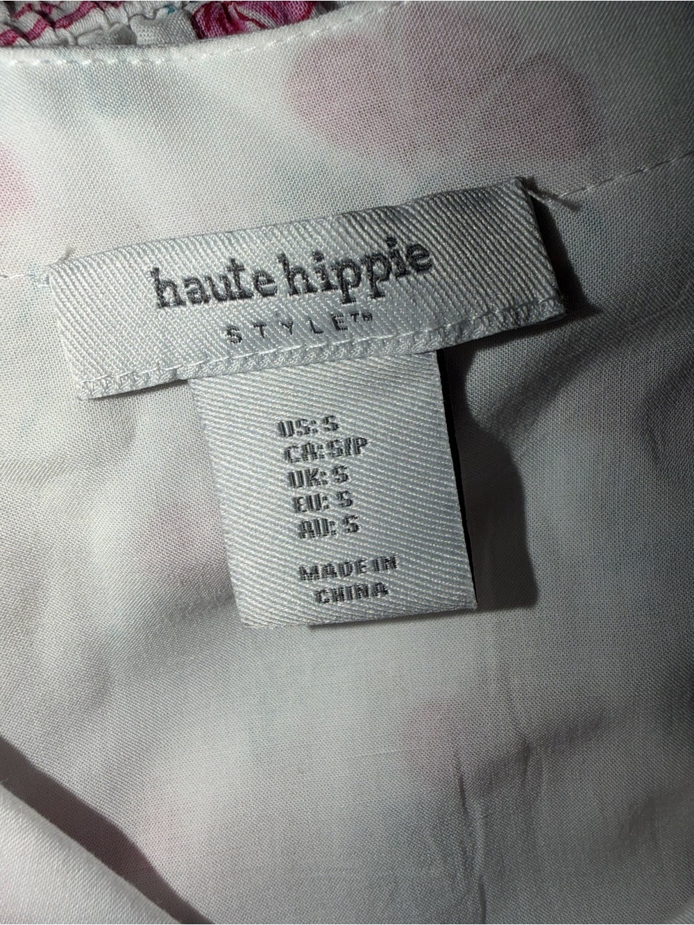 Haute Hippie Pink and White Floral Tunic Dress - Picture 2 of 8
